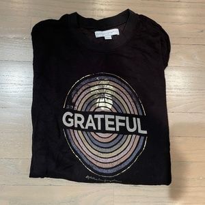 Spiritual Gangster black “Grateful” sweatshirt/Size L